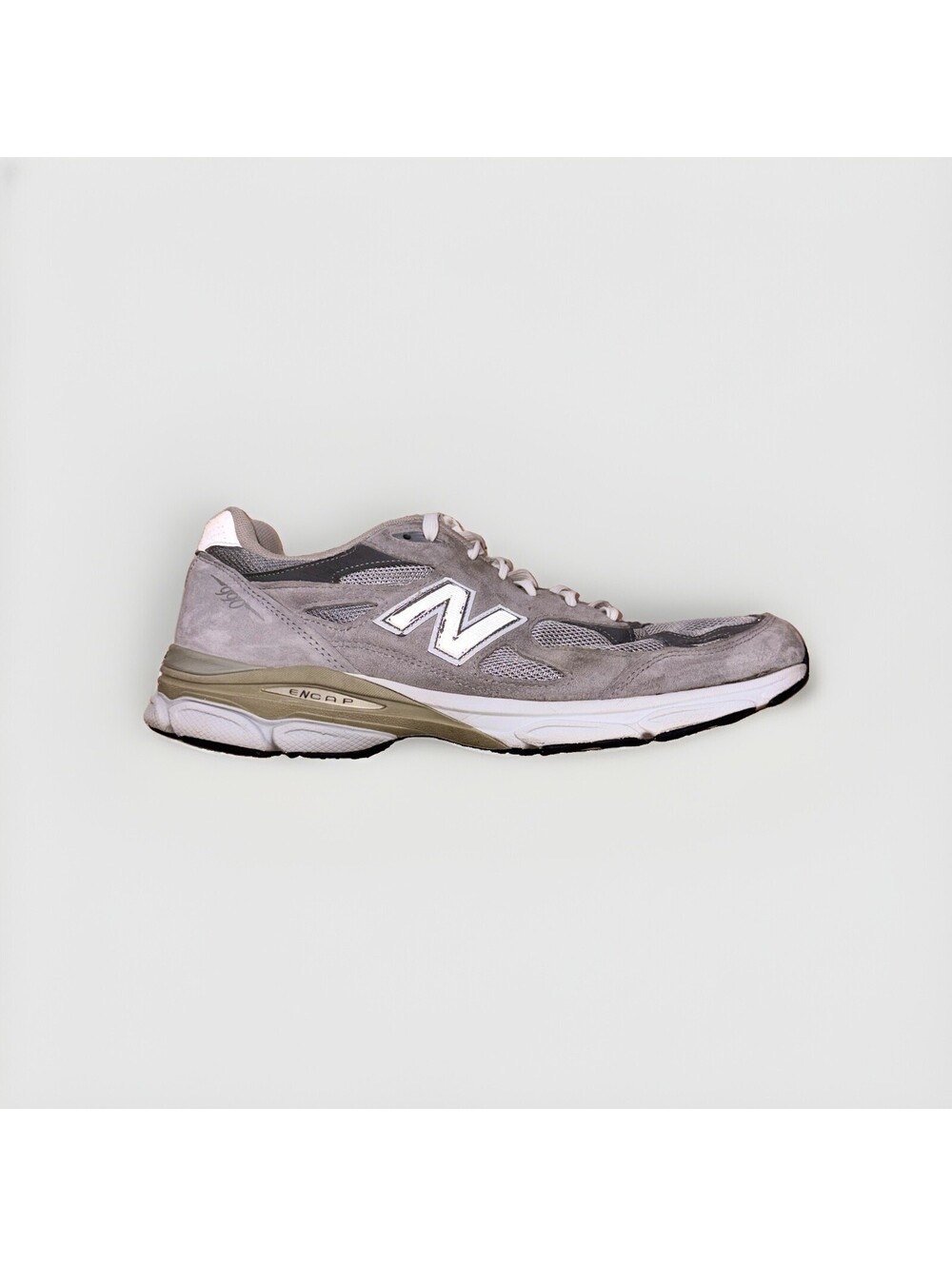 New Balance 990v3 Made in USA Grey Suede Running Shoes Men’s Size 14 D